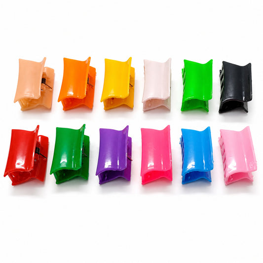 Anokhi Ada Plastic Thick Hair Clutchers/Hair Claws for Girls and Women (Multi-Color)-ZB-21