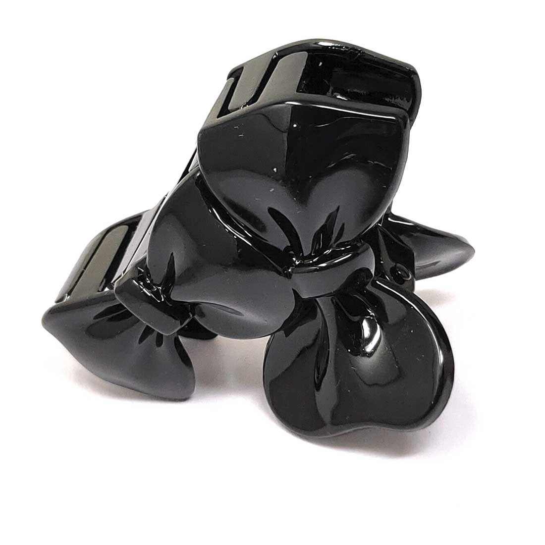Anokhi Ada Plastic Hair Clutcher/Hair Claw Clip for Girls and Women (Black, Pack of 2) - 01-01C