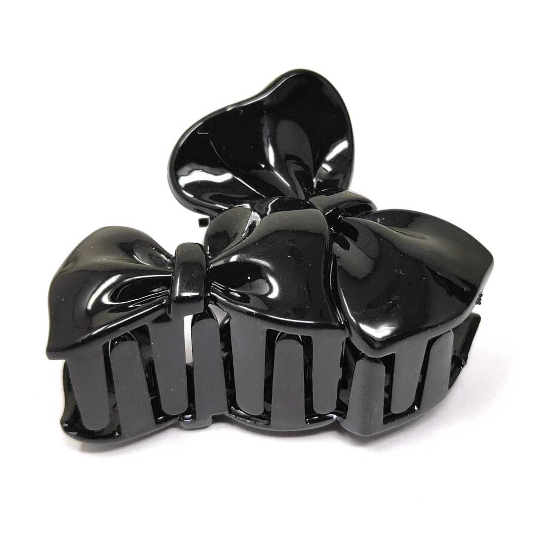 Anokhi Ada Plastic Hair Clutcher/Hair Claw Clip for Girls and Women (Black, Pack of 2) - 01-01C