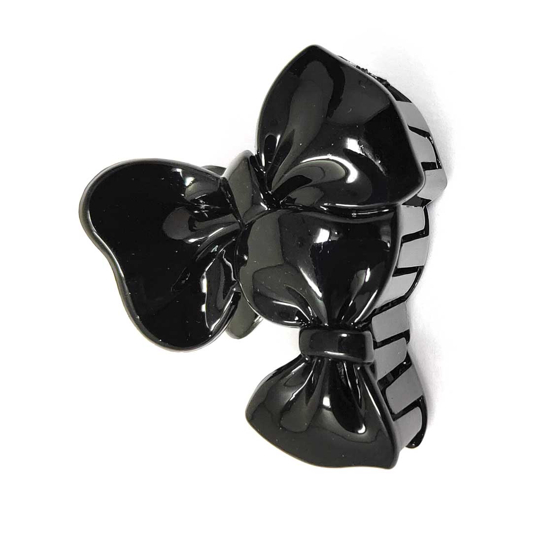 Anokhi Ada Plastic Hair Clutcher/Hair Claw Clip for Girls and Women (Black, Pack of 2) - 01-01C