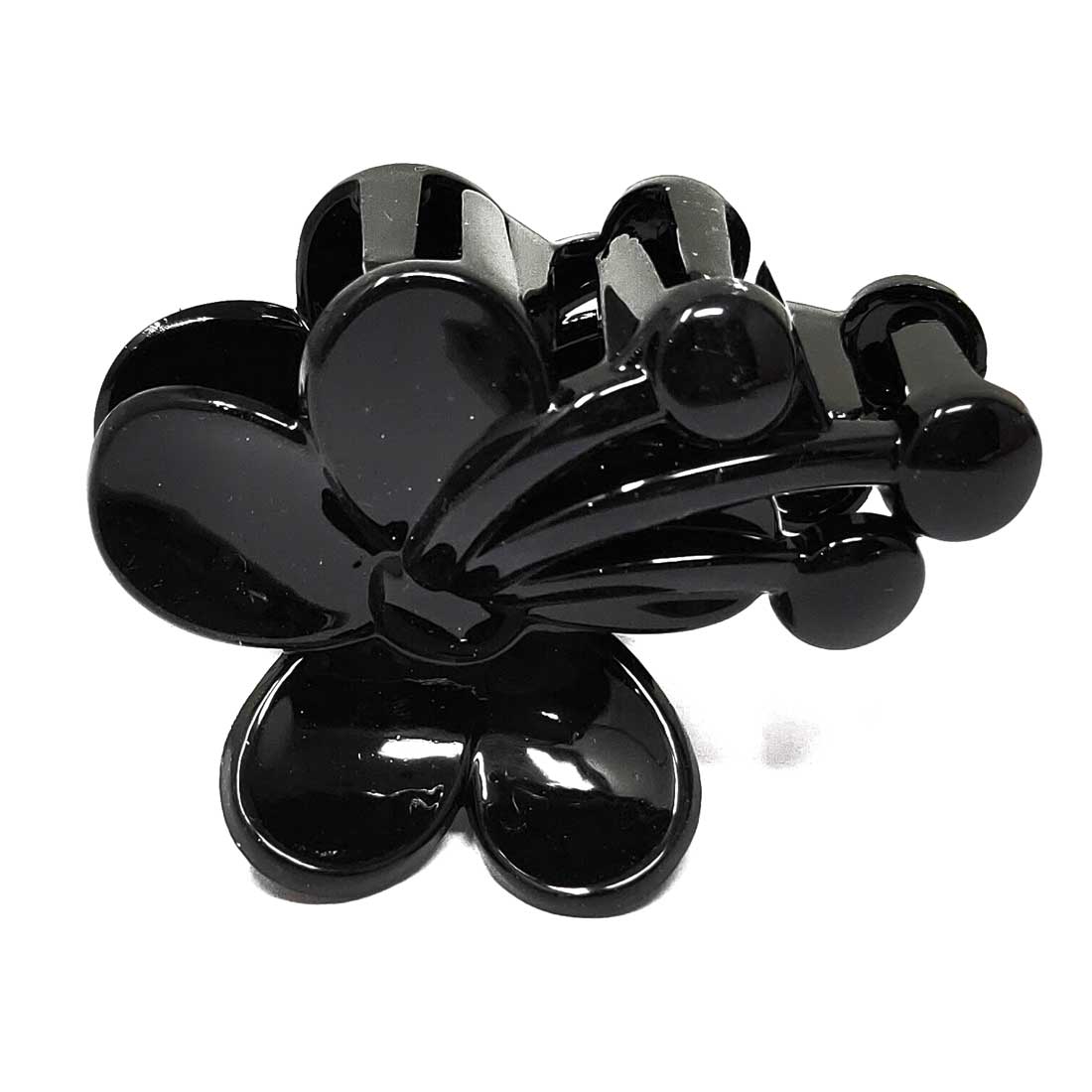 Anokhi Ada Plastic Hair Clutcher/Hair Claw Clip for Girls and Women (Black, Pack of 2) - 01-02C
