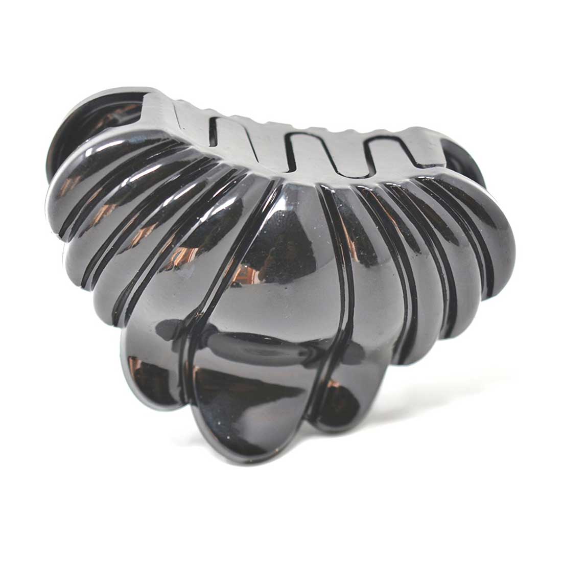 Anokhi Ada Plastic Hair Clutcher/Hair Claw Clip for Girls and Women (Black, Pack of 2) - 01-06C