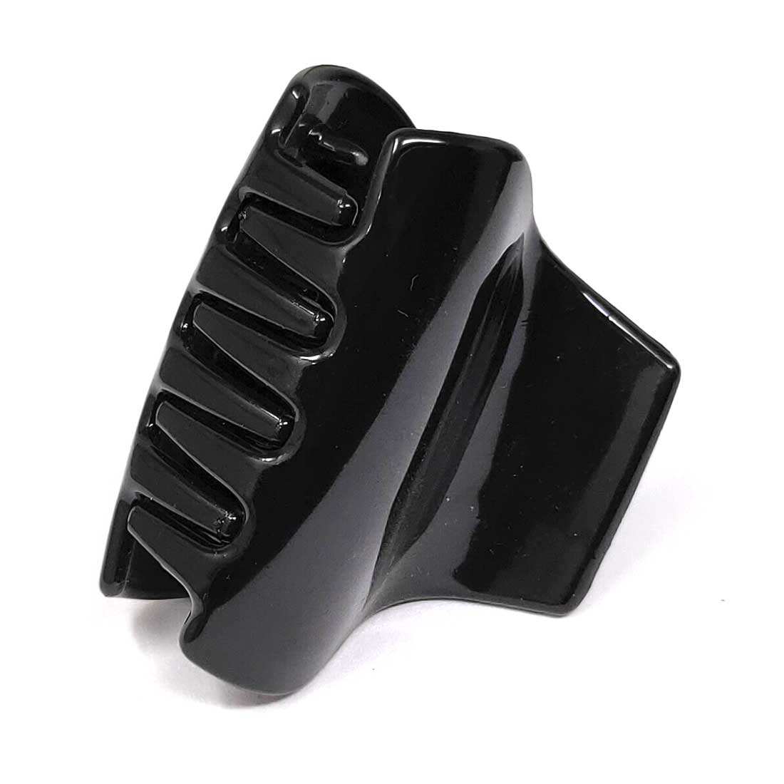 Anokhi Ada Plastic Hair Clutcher/Hair Claw Clip for Girls and Women (Black, Pack of 2) - 01-10C