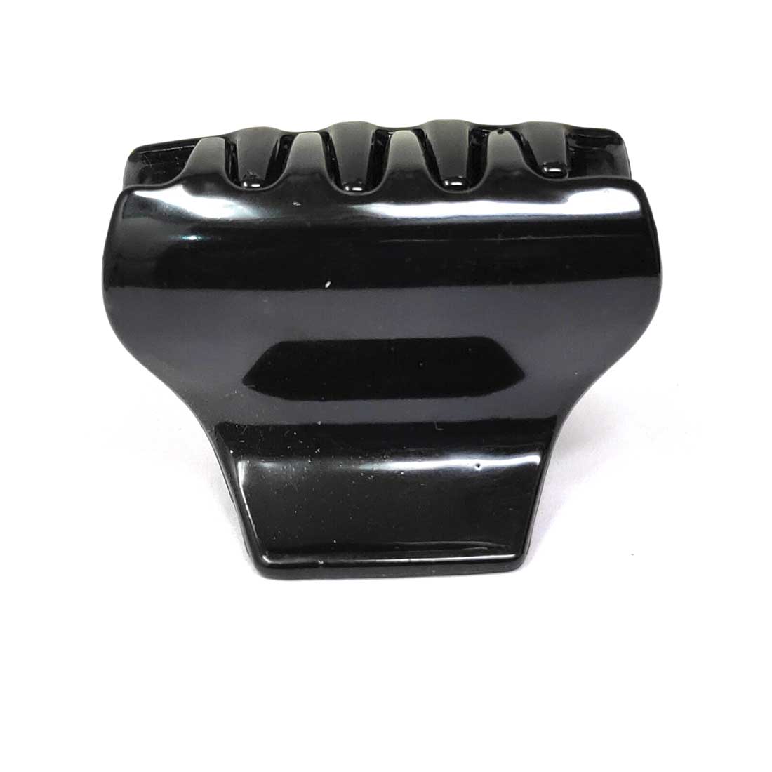 Anokhi Ada Plastic Hair Clutcher/Hair Claw Clip for Girls and Women (Black, Pack of 2) - 01-10C