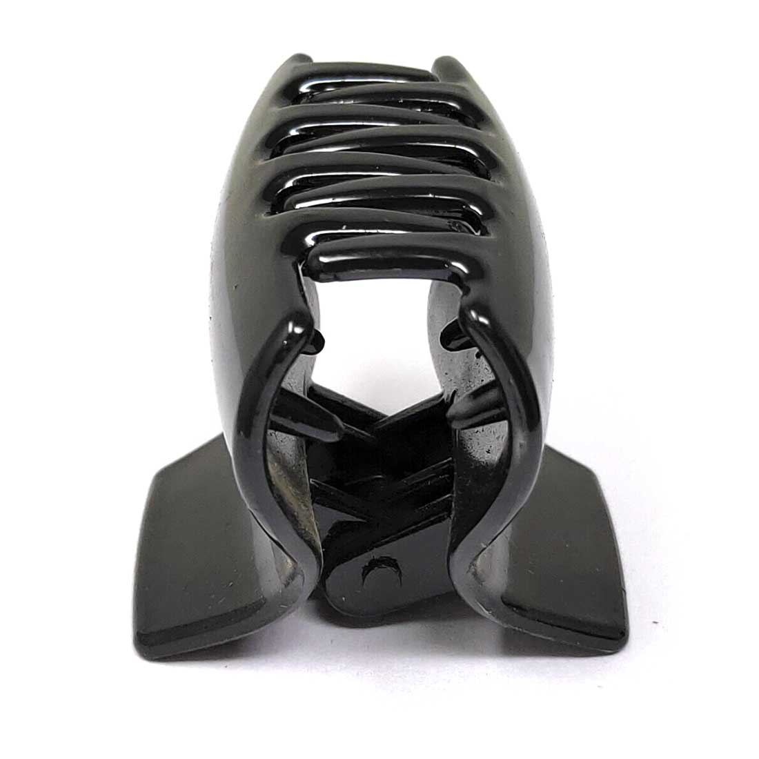 Anokhi Ada Plastic Hair Clutcher/Hair Claw Clip for Girls and Women (Black, Pack of 2) - 01-10C