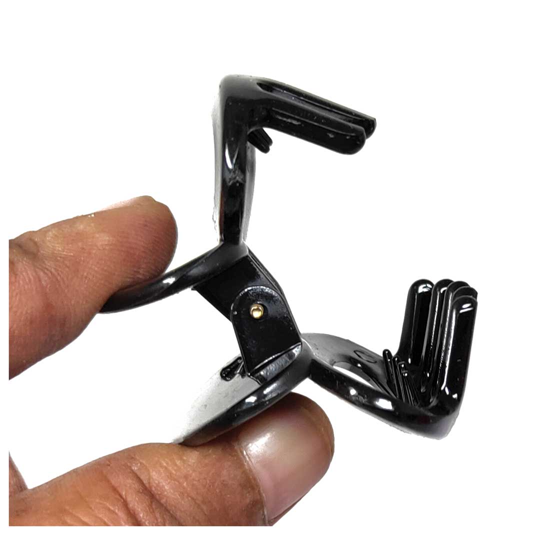Anokhi Ada Plastic Hair Clutcher/Hair Claw Clip for Girls and Women (Black, Pack of 2) - 01-11C