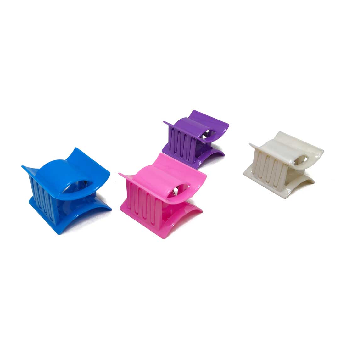 Anokhi Ada Plastic Hair Clutcher / Hair Claw for Girls and Women (Multi-Colour; Pack of 4; 02-02C)
