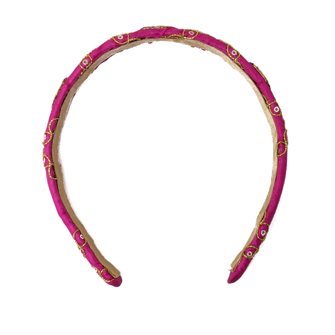 Anokhi Ada Handmade Fabric Stylish Hairband/Headband for Girls and Women (Dark Pink)-04-22H