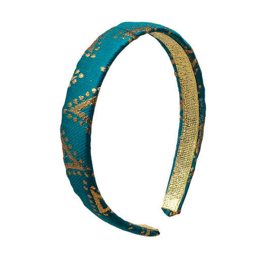 Anokhi Ada Handmade Fabric Hairband/Headband for Girls and Women (Dark Green)-04-25H