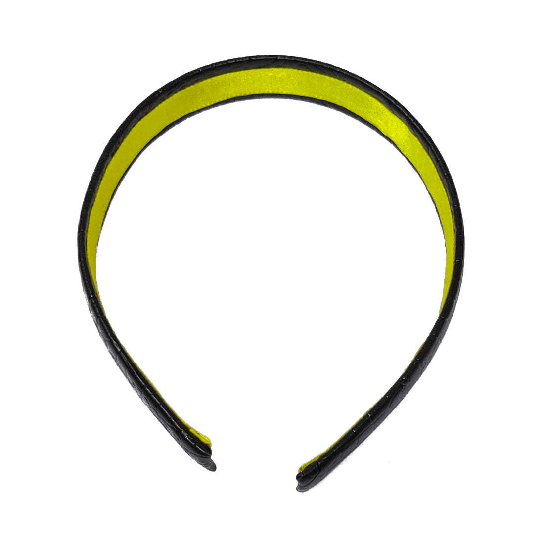 Anokhi Ada Faux  Leather on Plastic Hairband/Headband for Girls and Women (Black)-05-04H