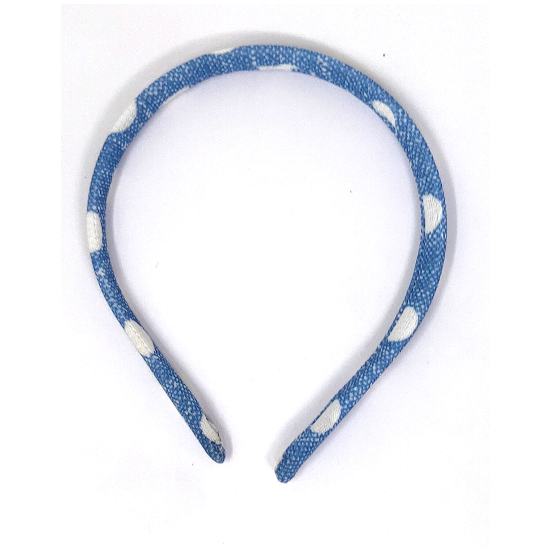 Anokhi Ada Handmade Dots Print Fabric on Plastic for Girls and Women (Blue)-05-10H