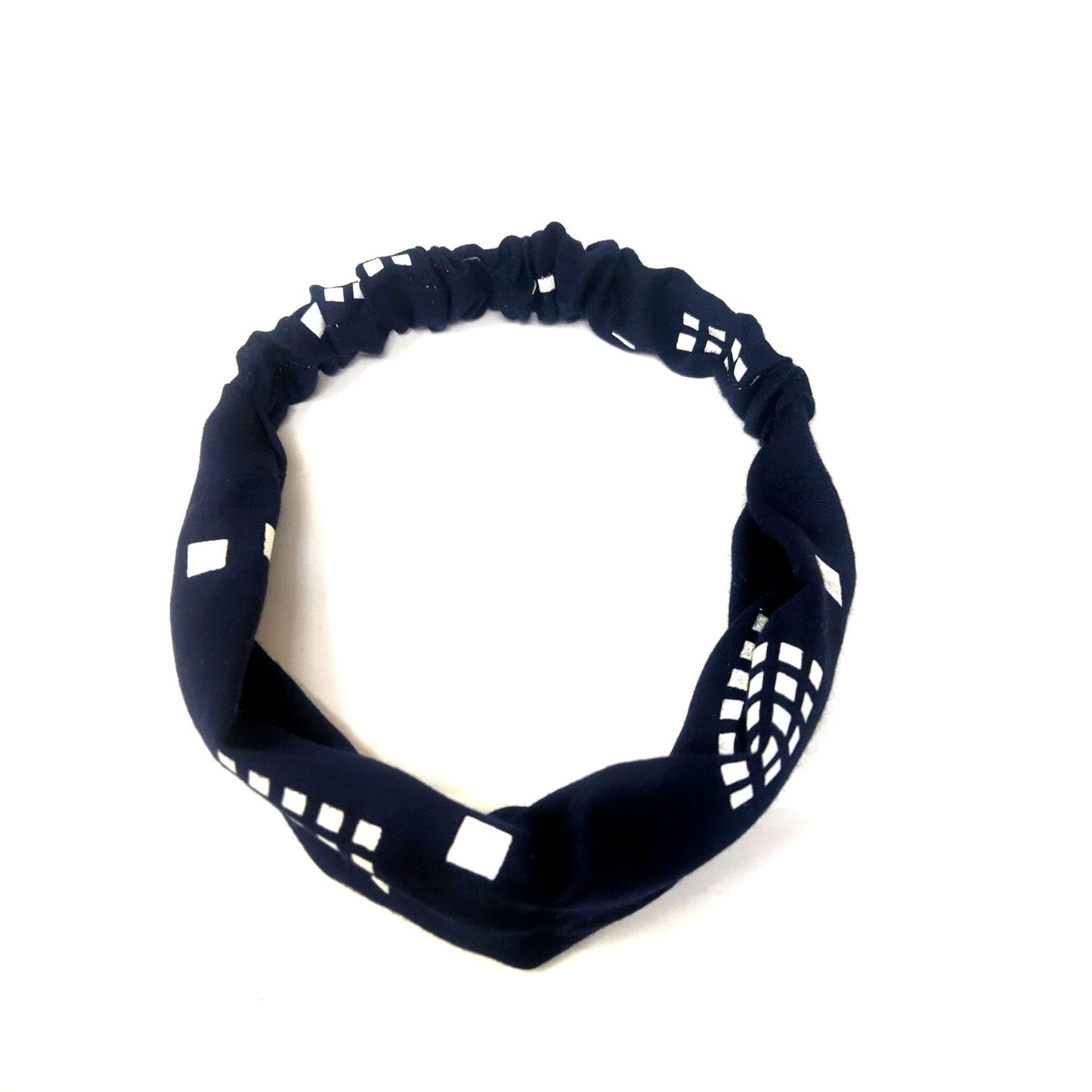 Anokhi Ada Handmade Fabric Headband for Girls and Women (Denim Blue)-05-11H