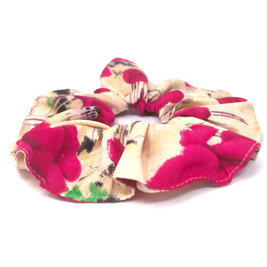 Anokhi Ada Handmade Large Printed Fabric Scrunchies/Ponytail Holders for Girls and Women (Multi-Colour)-05-13H