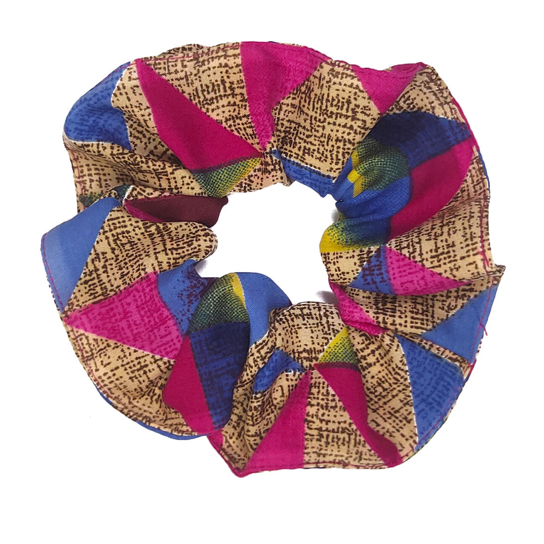 Anokhi Ada Handmade Large Printed Fabric Scrunchies/Ponytail Holders for Girls and Women (Multi-Colour)-05-14H