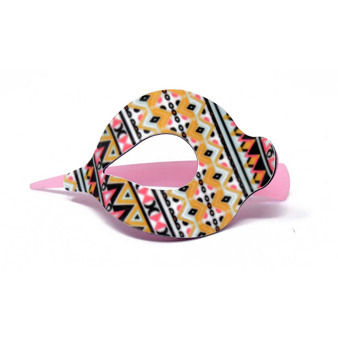 Large Pointed Pink Fancy Plastic Hair Claw for Girls and Women - 07-11