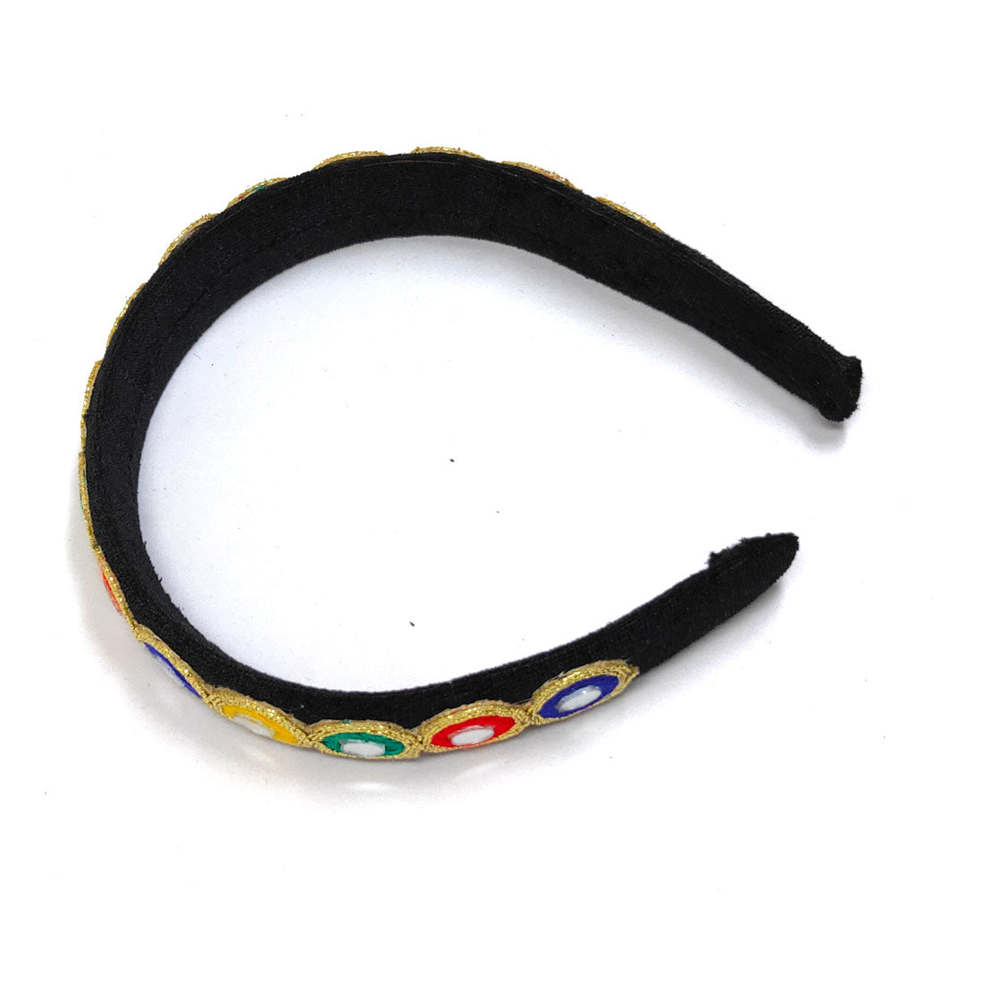 Anokhi Ada Handmade Fancy Velvet on Plastic Hairband/Headband for Girls and Women-09-21H