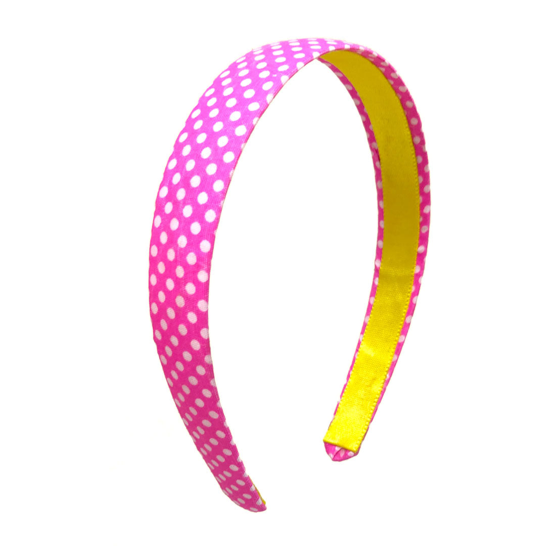 Anokhi Ada Handmade Polka Dots Fabric Hairband/Headband for Girls and Women (Pink, 09-23H)