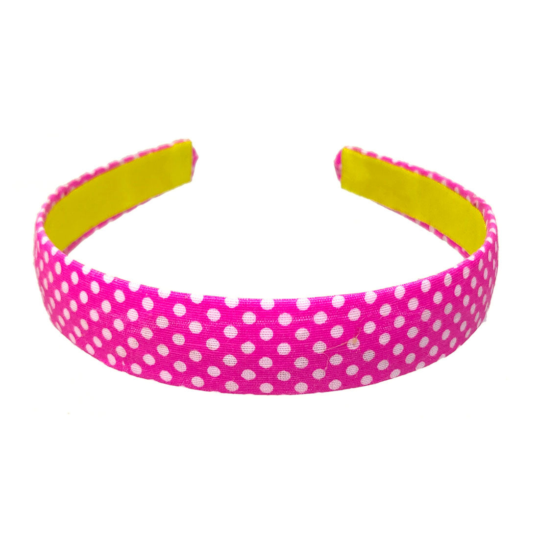 Anokhi Ada Handmade Polka Dots Fabric Hairband/Headband for Girls and Women (Pink, 09-23H)