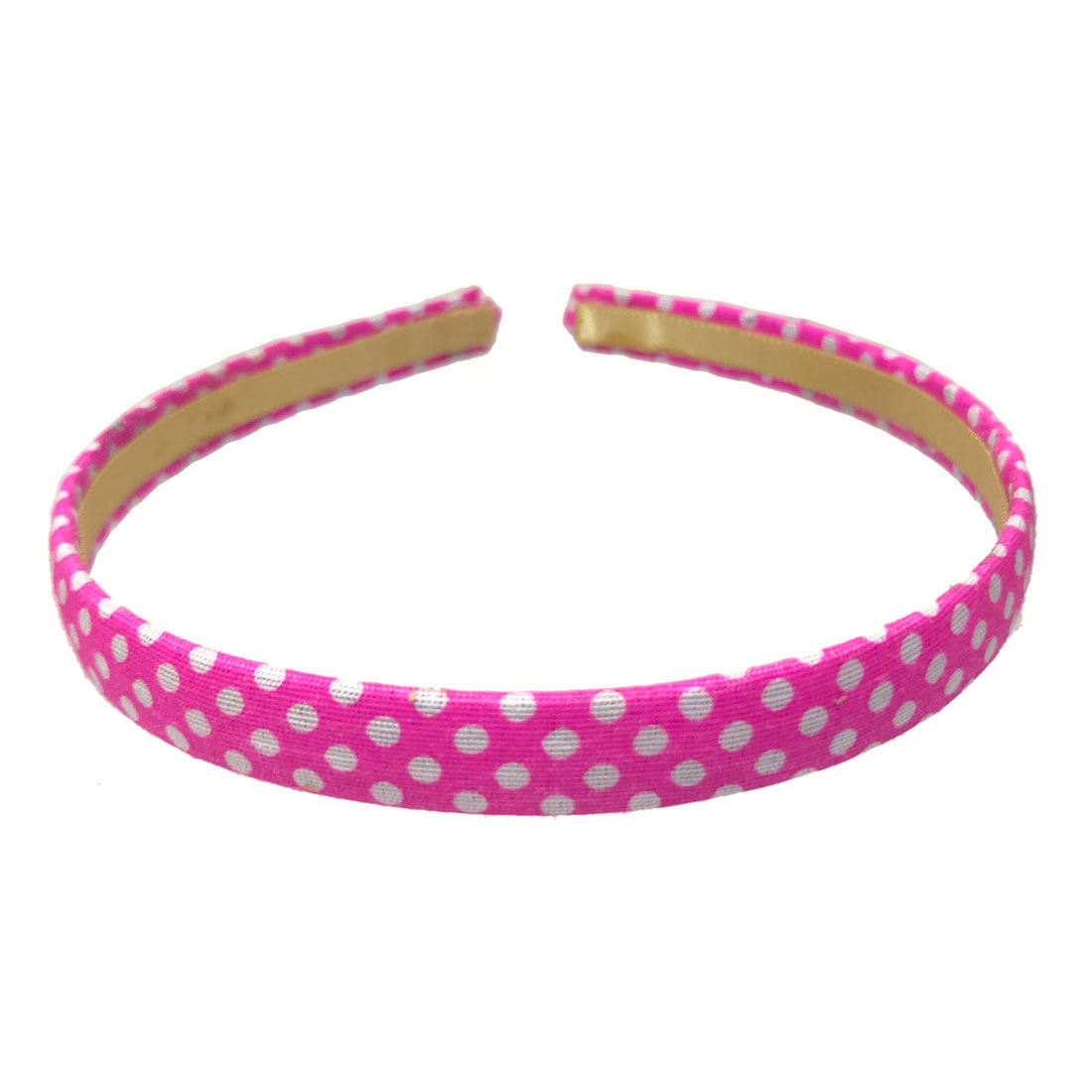 Anokhi Ada Handmade Polka Dots Fabric Hairband/Headband for Girls and Women (Pink, 09-25H)
