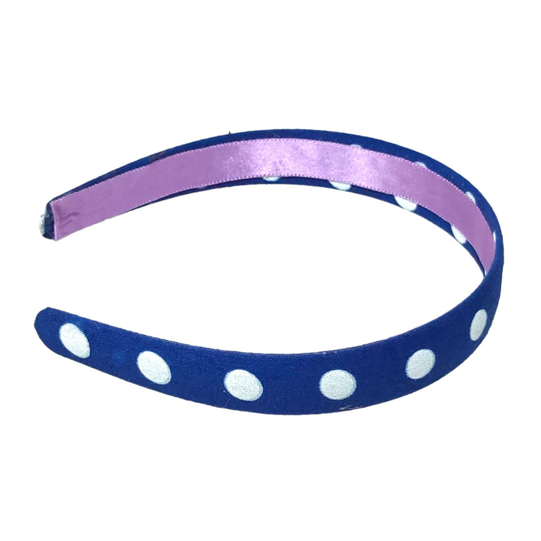 Anokhi Ada Handmade Polka Dots Fabric Hairband/Headband for Girls and Women (Violet, 09-27H) - Anokhiada.com