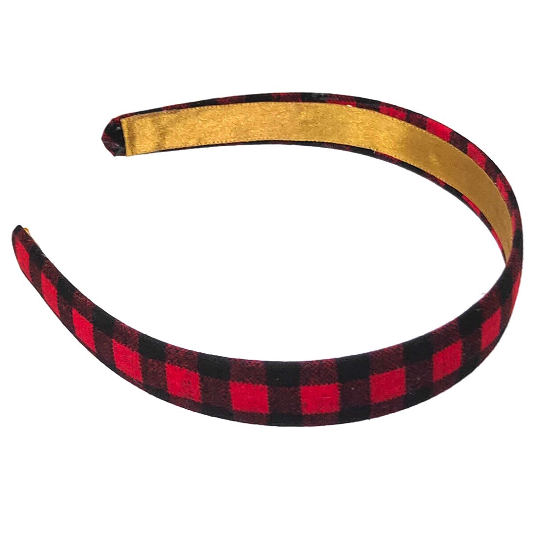 Anokhi Ada Handmade Check Design Fabric Hairband/Headband for Girls and Women (Red, 09-28H) - Anokhiada.com