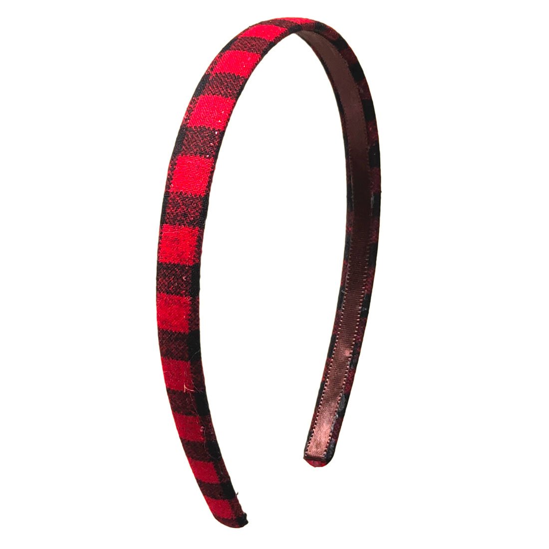 Anokhi Ada Handmade Check Design Fabric Hairband/Headband for Girls and Women (Red, 09-30H) - Anokhiada.com