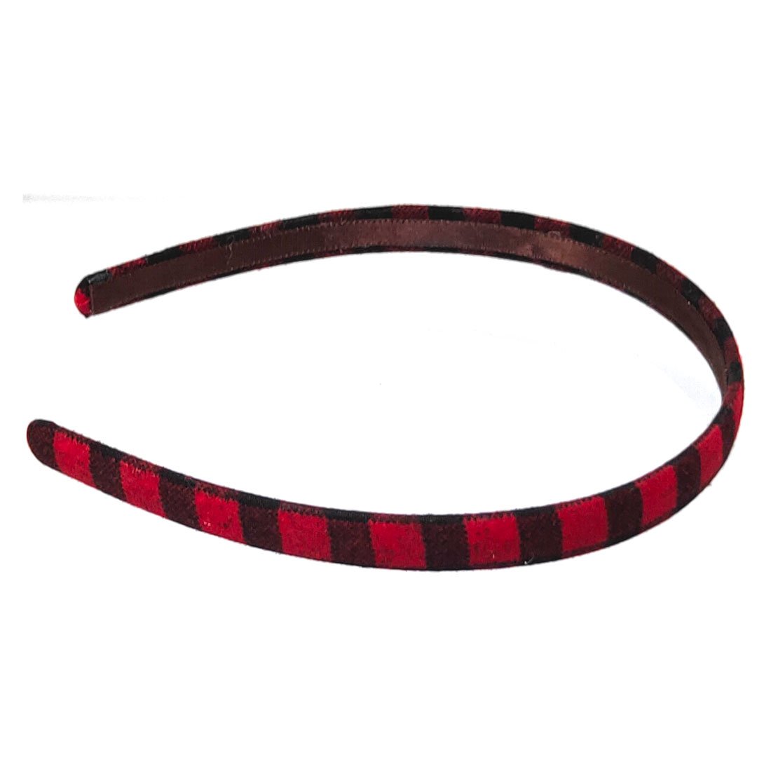Anokhi Ada Handmade Check Design Fabric Hairband/Headband for Girls and Women (Red, 09-30H) - Anokhiada.com