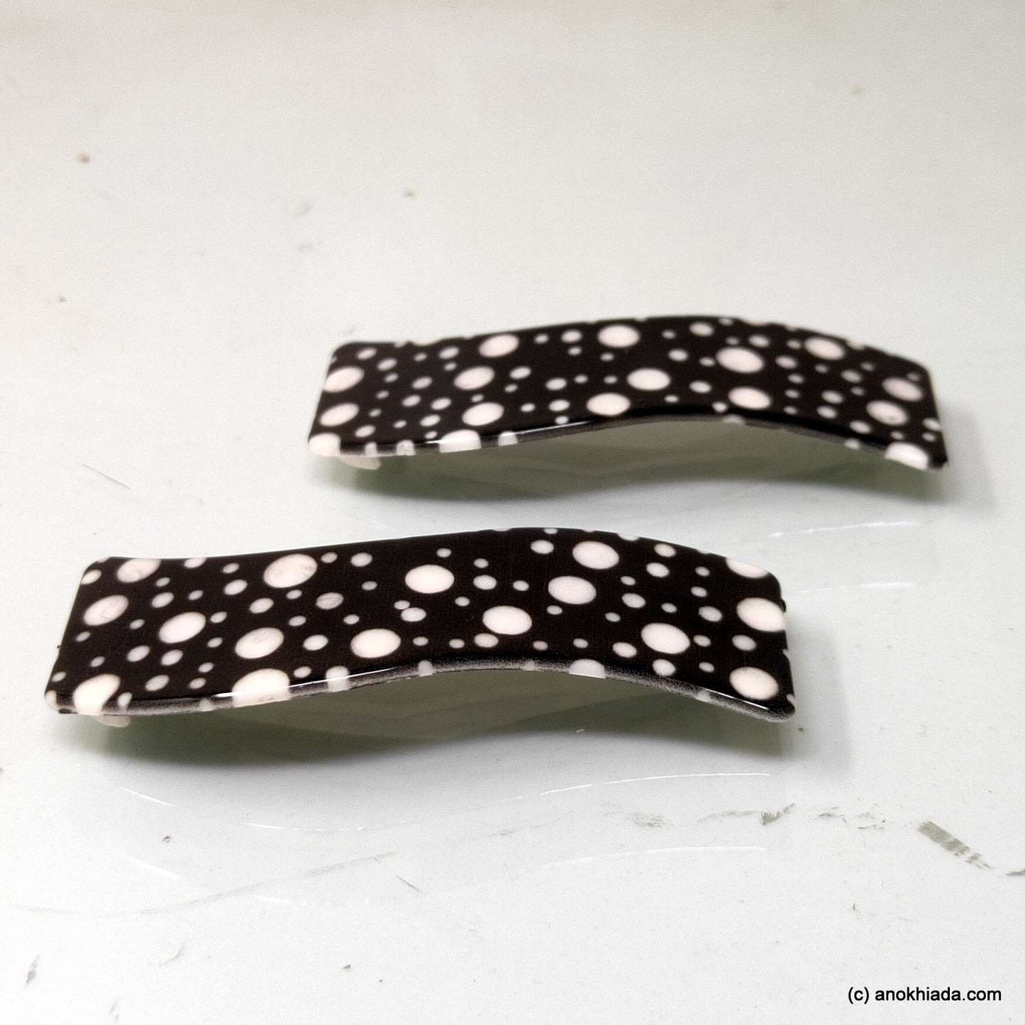 Anokhi Ada Fancy Large Tic Tac Hair Clips (Pack of 2) 10-47