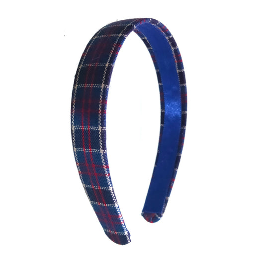 Anokhi Ada Handmade Multi-colour Check Design Fabric Hairband/Headband for Girls and Women -14-06H