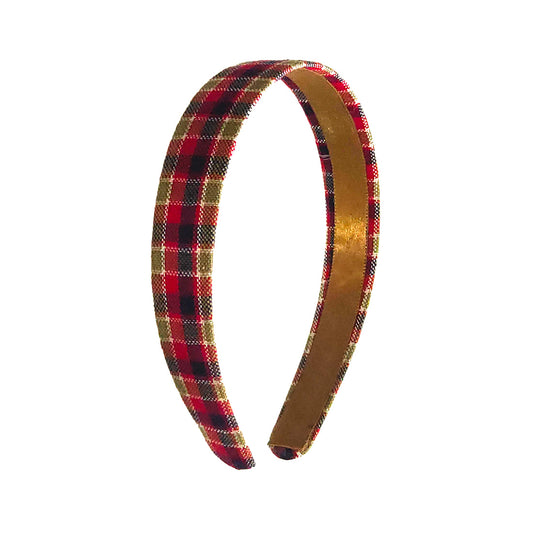 Anokhi Ada Handmade Multi-colour Check Design Fabric Hairband/Headband for Girls and Women -14-08H