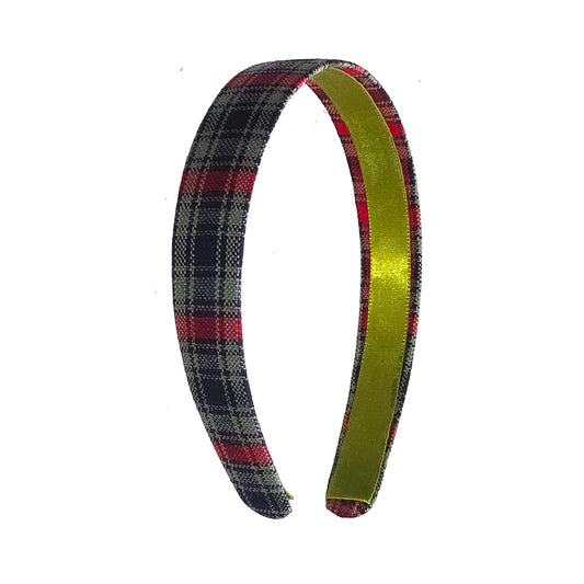 Anokhi Ada Handmade Multi-colour Check Design Fabric Hairband/Headband for Girls and Women -14-09H
