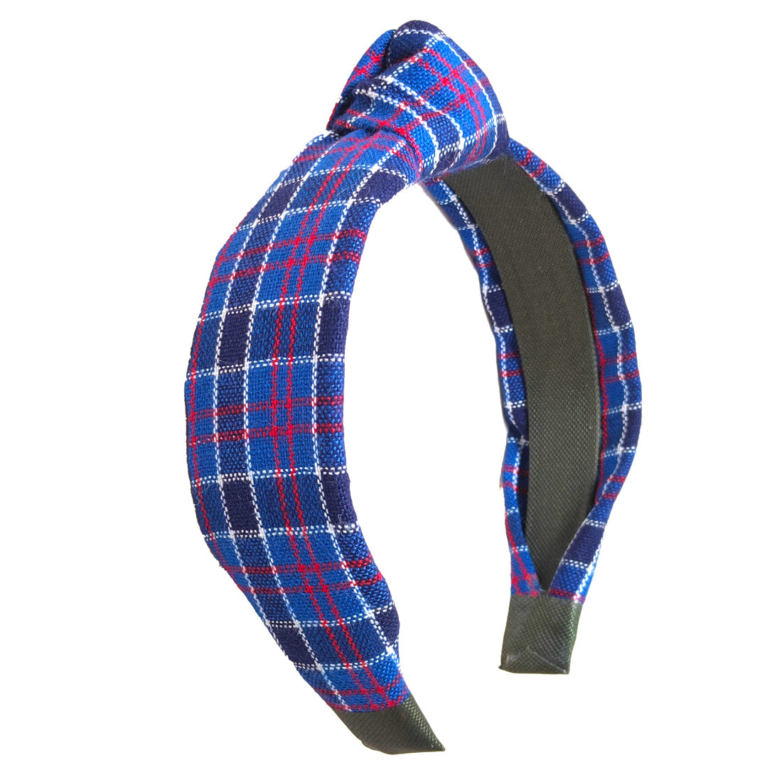 Anokhi Ada Handmade Multi-colour Check Design Fabric Knot Hairband/Headband for Girls and Women -14-12H