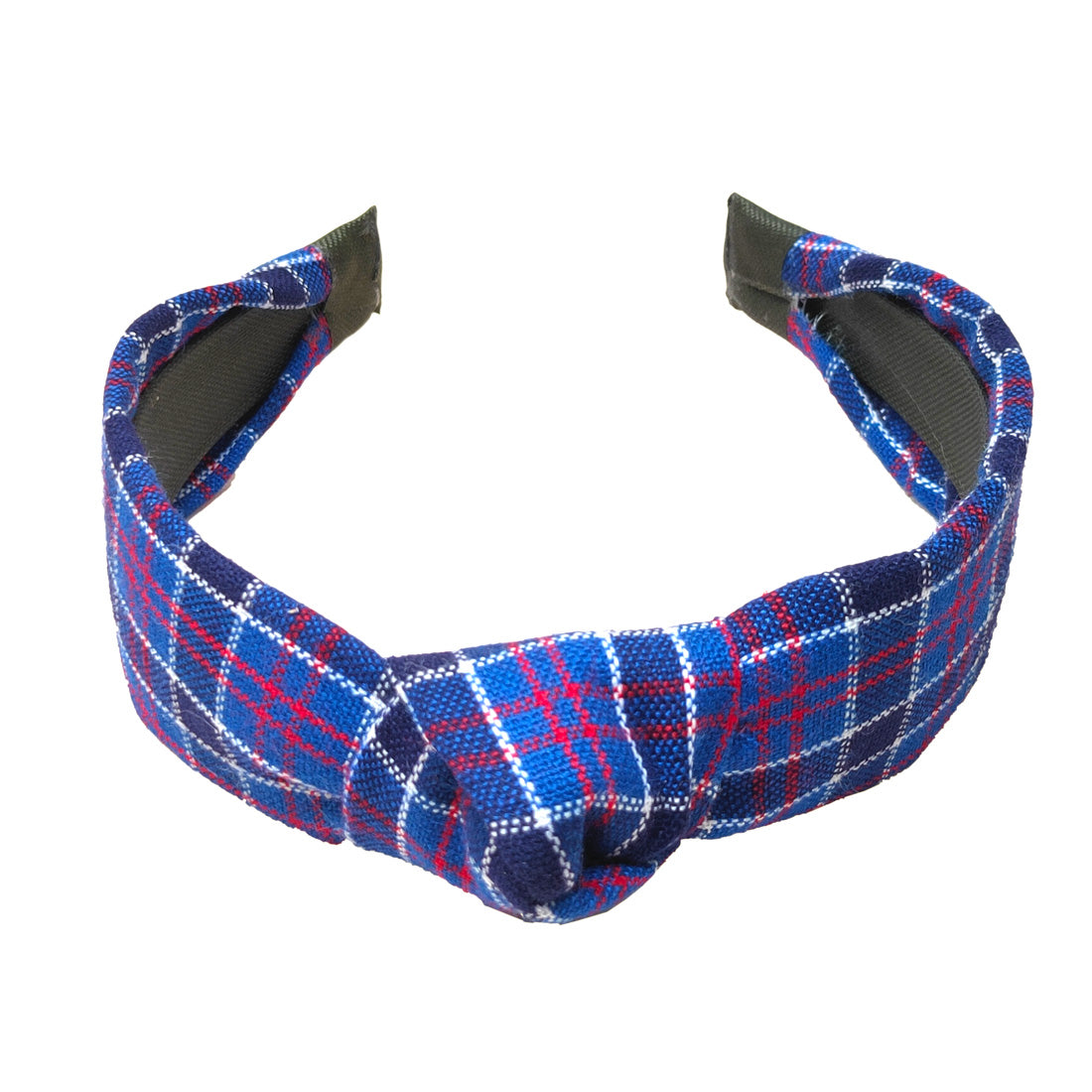 Anokhi Ada Handmade Multi-colour Check Design Fabric Knot Hairband/Headband for Girls and Women -14-12H