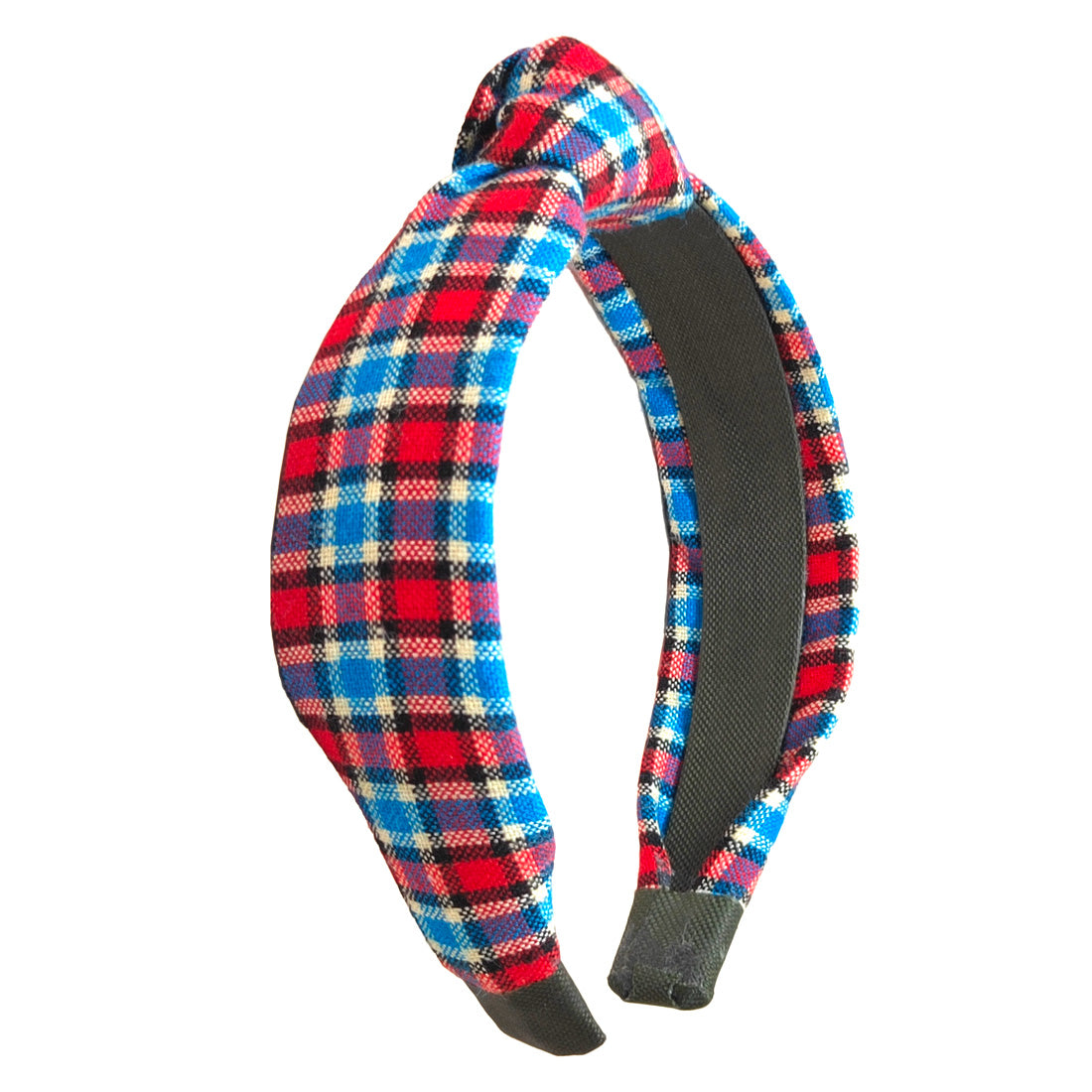 Anokhi Ada Handmade Multi-colour Check Design Fabric Knot Hairband/Headband for Girls and Women -14-13H