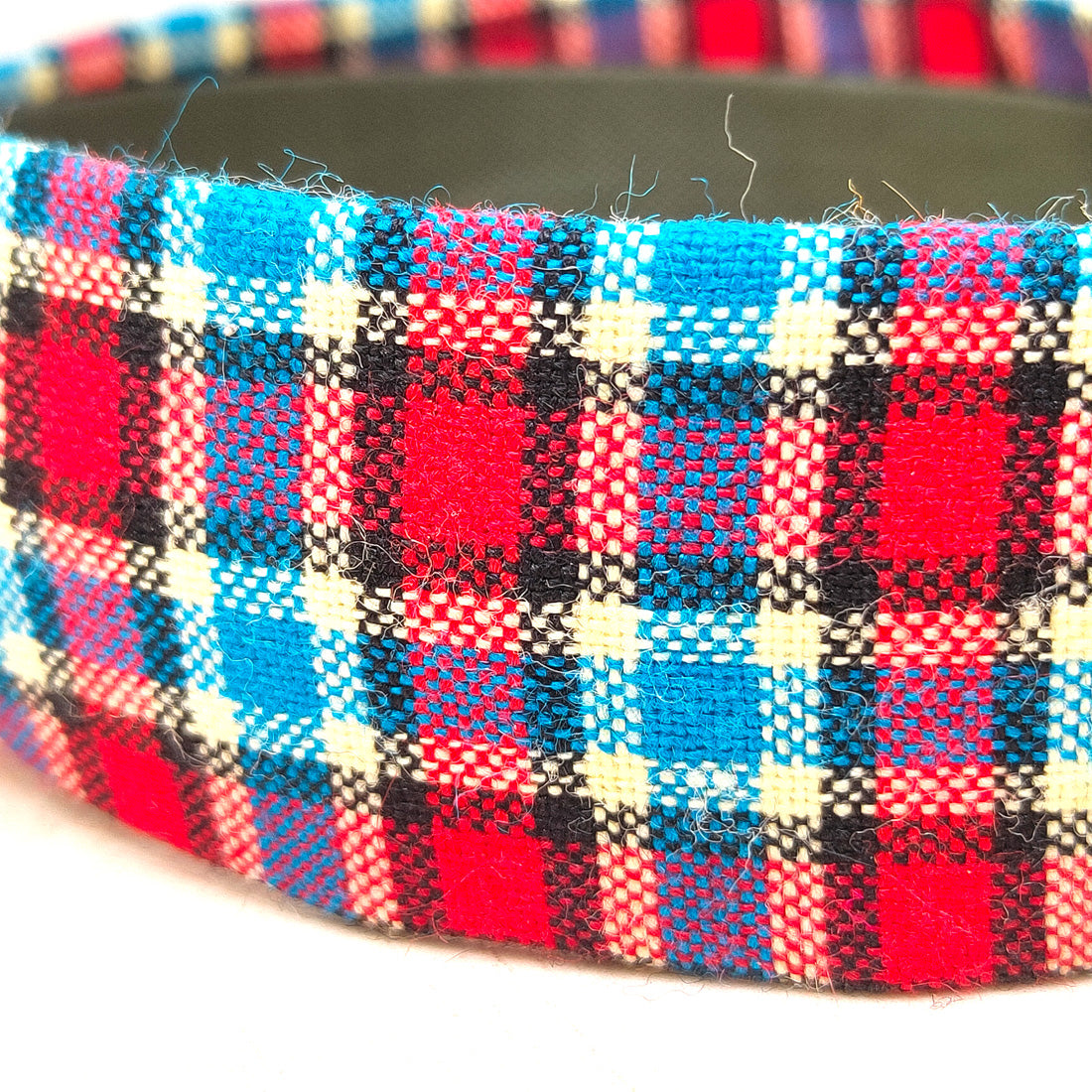 Anokhi Ada Handmade Multi-colour Check Design Fabric Knot Hairband/Headband for Girls and Women -14-13H