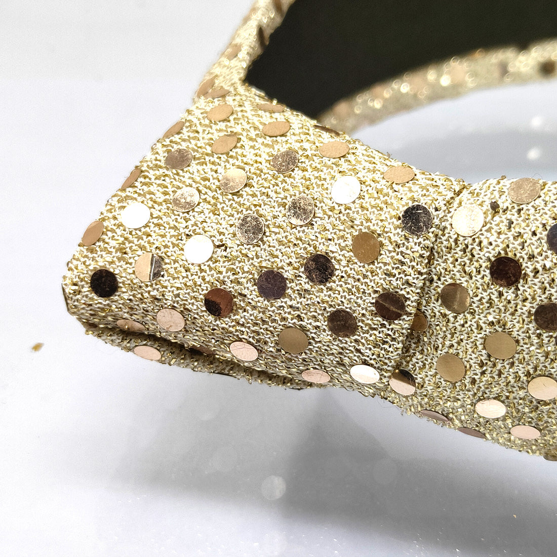 Anokhi Ada Handmade Golden Shiny Designer Fabric Knot Hairband/Headband for Girls and Women -14-16H