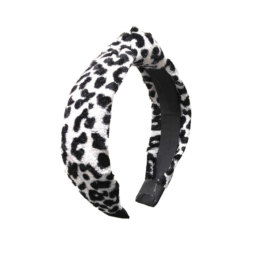 Anokhi Ada Handmade Multi-Colour Tiger Print Design Velvet Knot Hairband/Headband for Girls and Women -14-18H