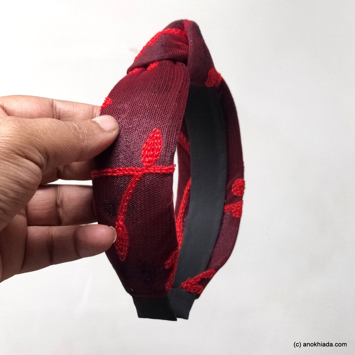 Anokhi Ada Handmade Velvet Knot Hairband/Headband for Girls and Women -14-25H