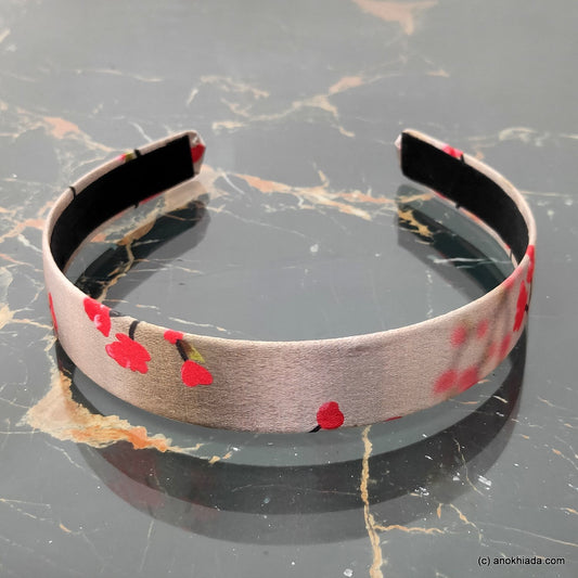 Anokhi Ada Handmade Printed Fabric Hairband/Headband for Girls and Women (Golden)-14-35H