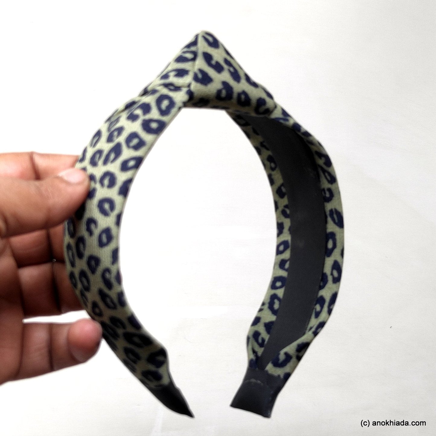 Anokhi Ada Handmade Multi-Colour Tiger Print Fabric Knot Hairband/Headband for Girls and Women -14-36H