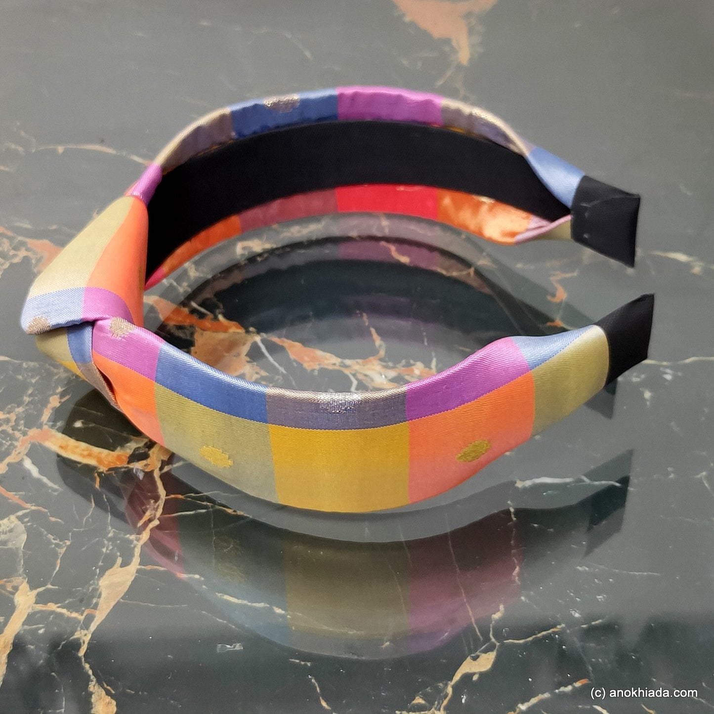 Anokhi Ada Handmade Multi-Colour Fabric Knot Hairband/Headband for Girls and Women -14-37H