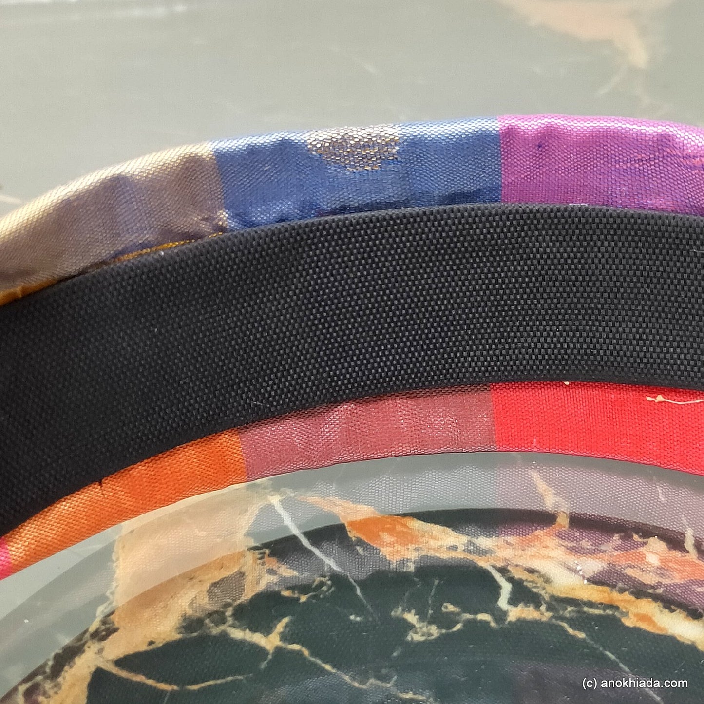 Anokhi Ada Handmade Multi-Colour Fabric Knot Hairband/Headband for Girls and Women -14-37H