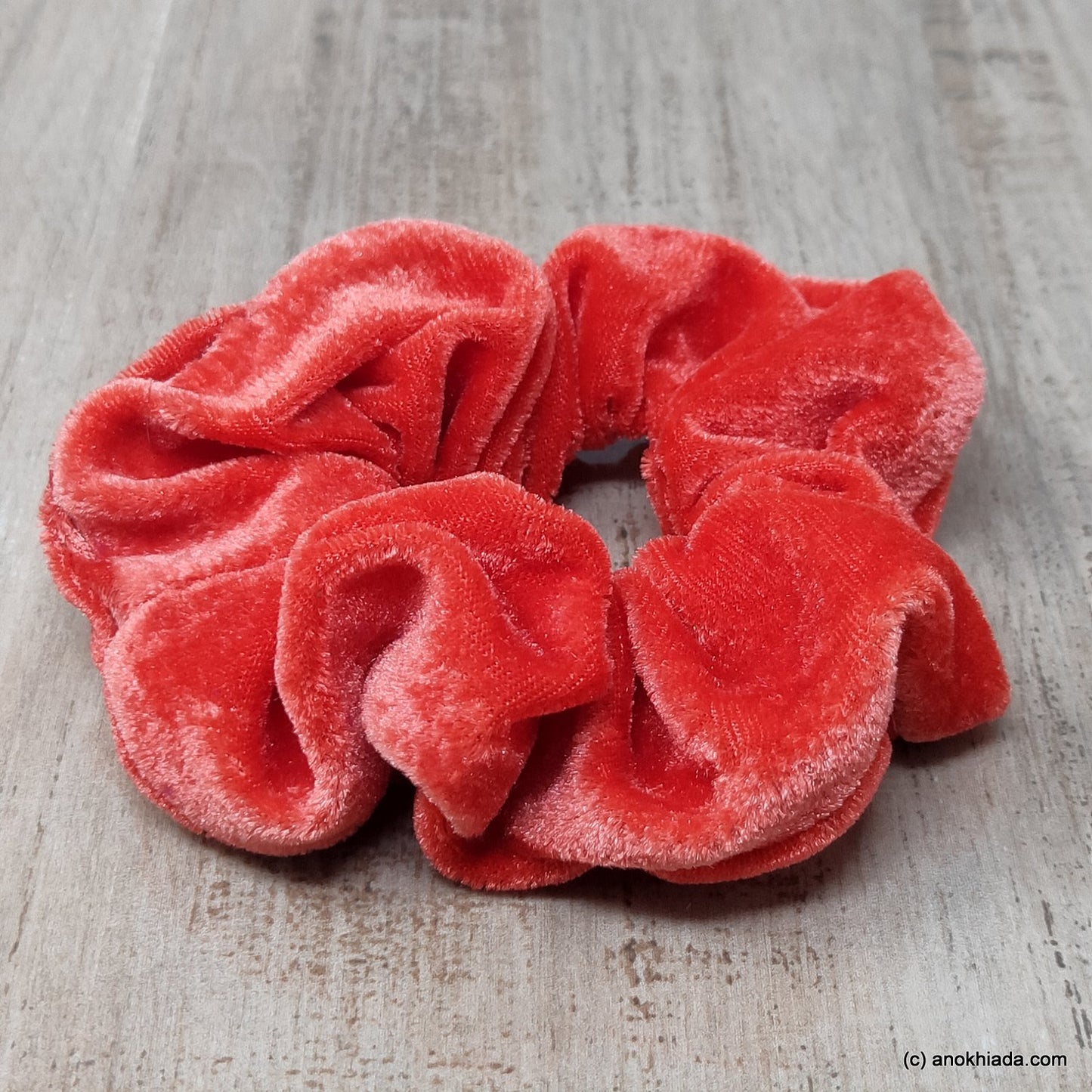 Anokhi Ada Handmade Velvet Scrunchie for Girls and Women (15-106 Scrunchie)