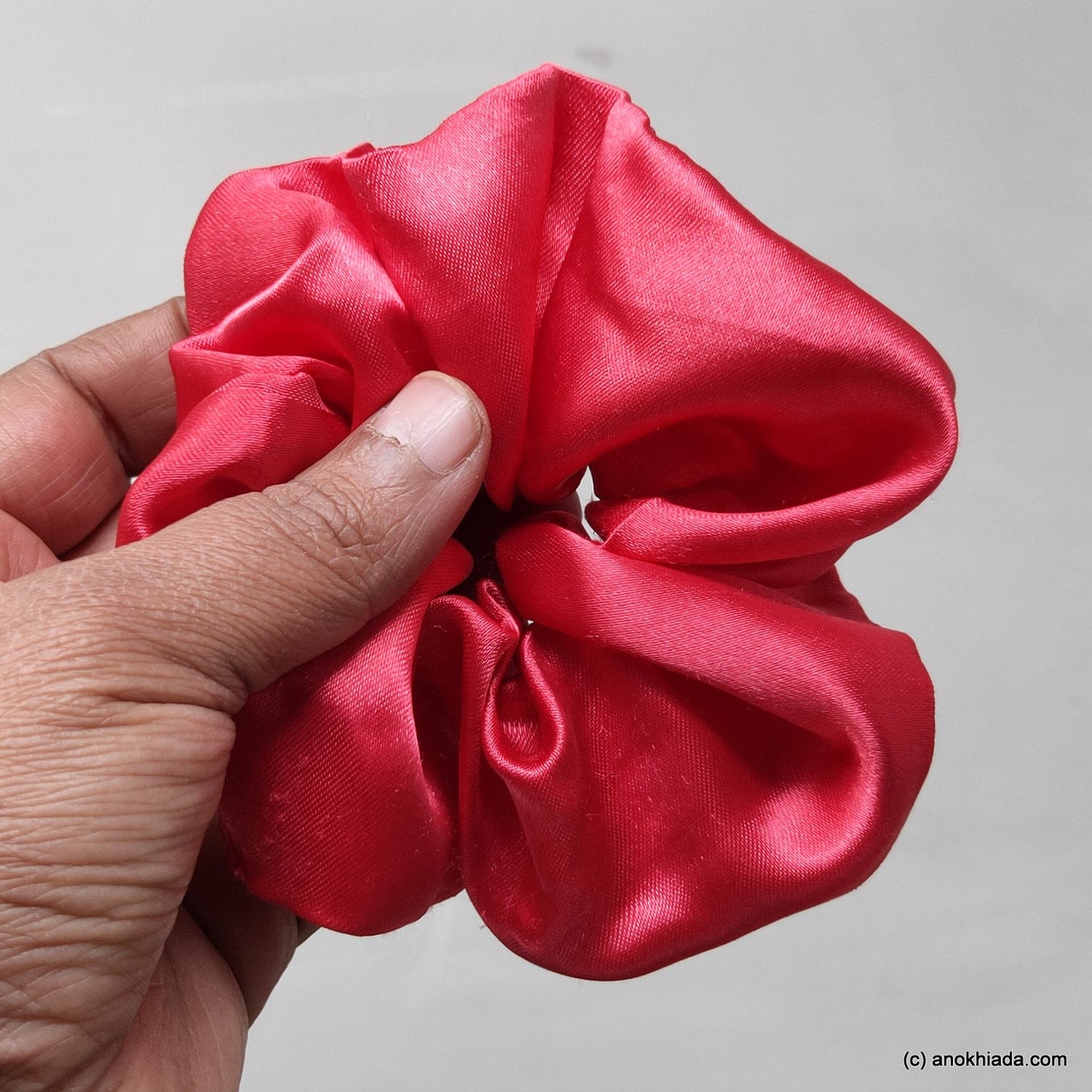 Anokhi Ada Handmade Satin Scrunchie for Girls and Women (15-161 Scrunchie)