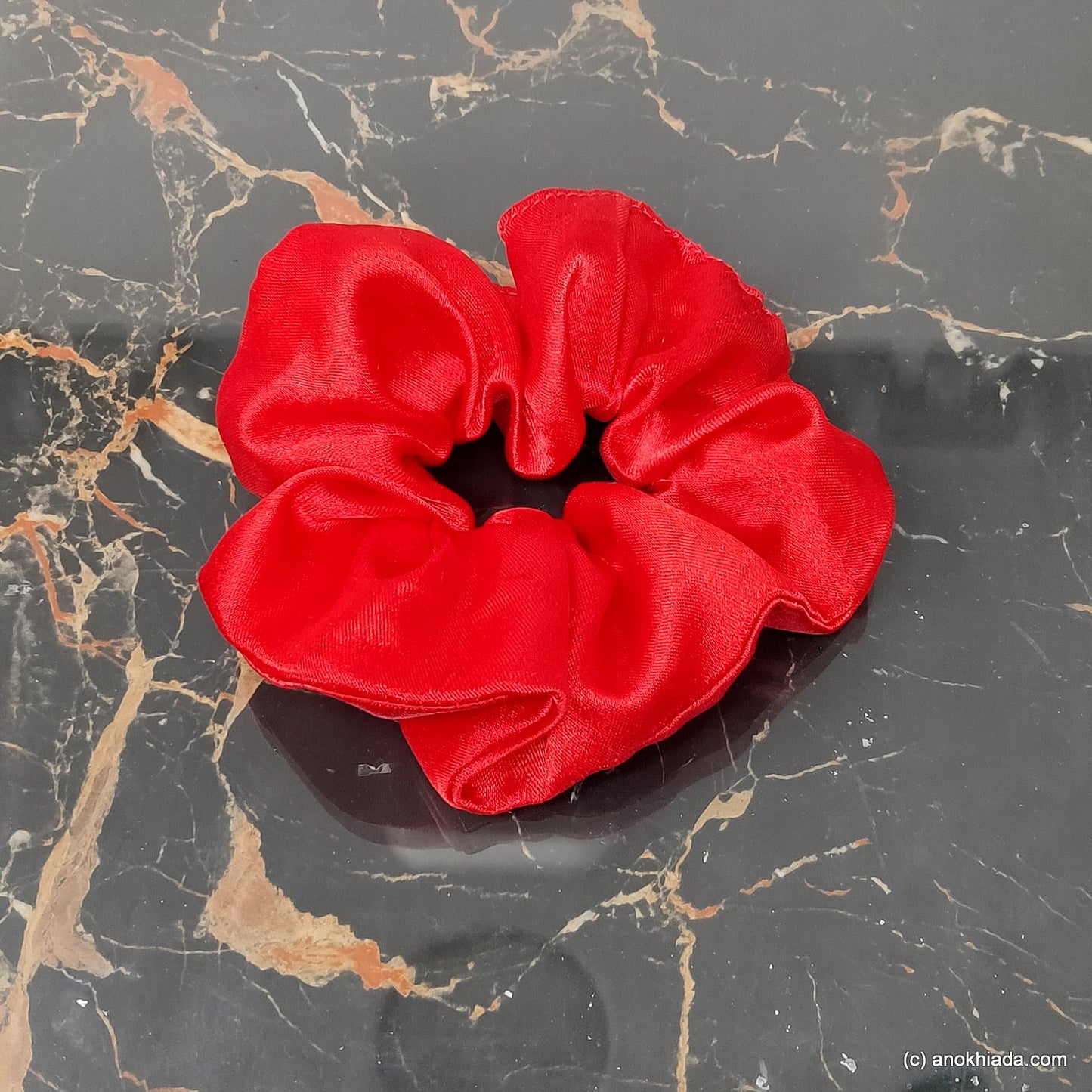 Anokhi Ada Handmade Satin Scrunchie for Girls and Women (15-162 Scrunchie)