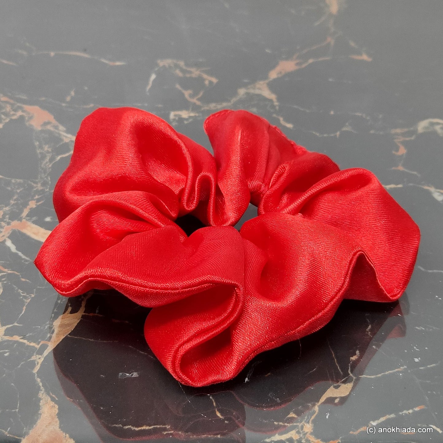 Anokhi Ada Handmade Satin Scrunchie for Girls and Women (15-162 Scrunchie)