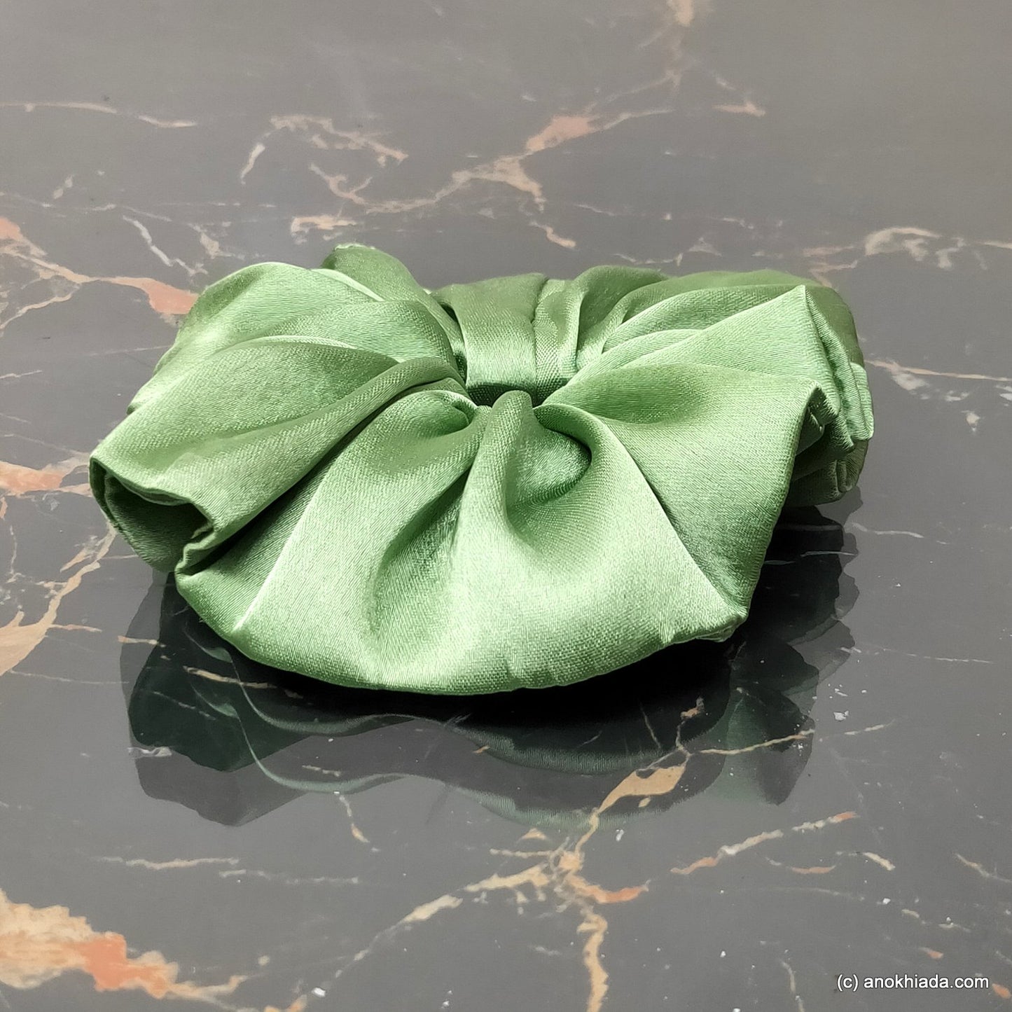 Anokhi Ada Handmade Satin Scrunchie for Girls and Women (15-163 Scrunchie)