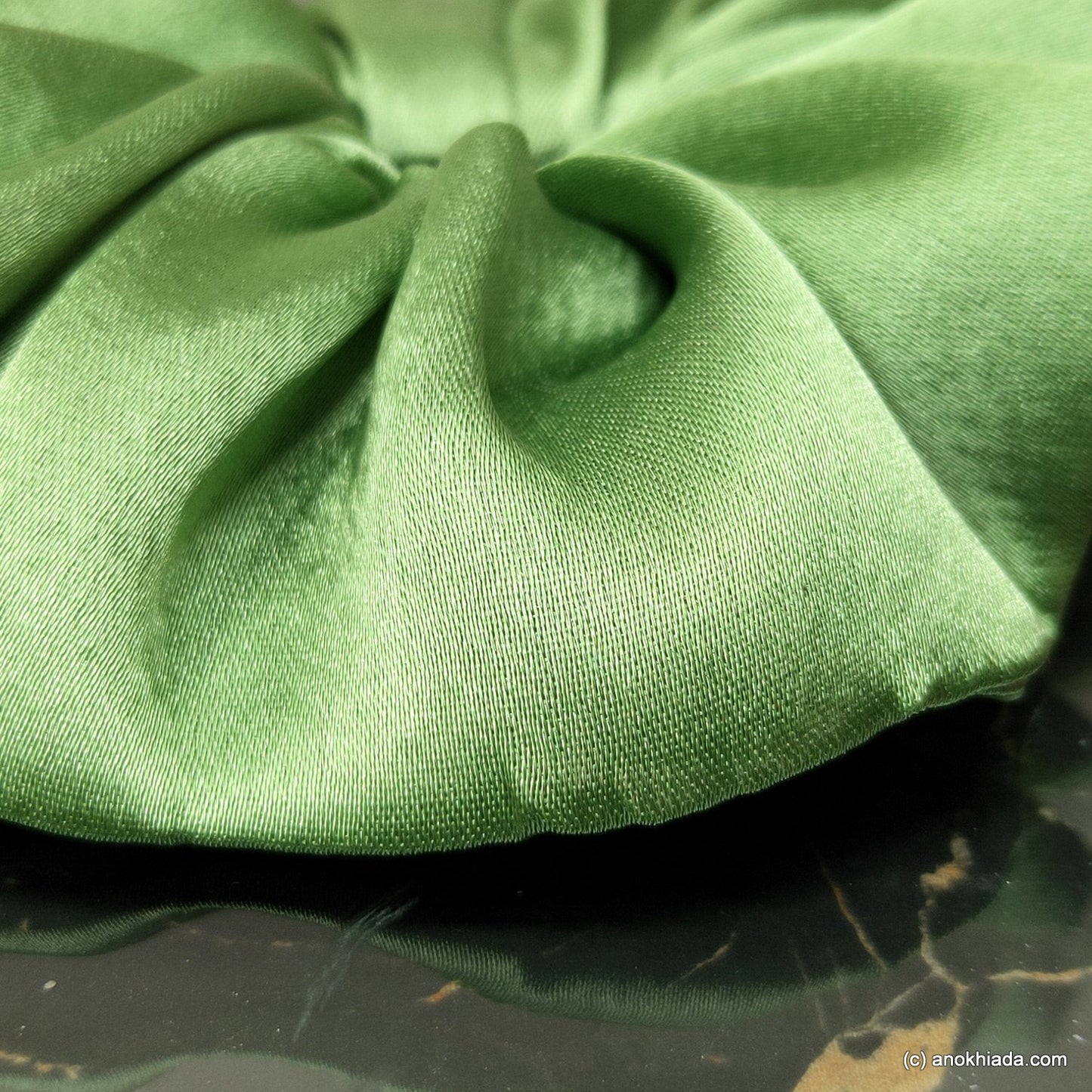 Anokhi Ada Handmade Satin Scrunchie for Girls and Women (15-163 Scrunchie)