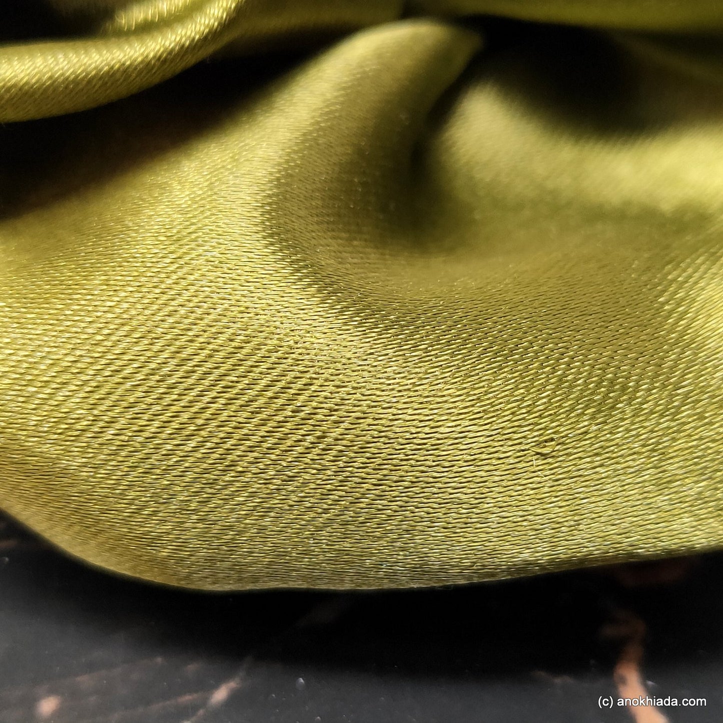 Moss Satin Scrunchie (23-14a Scrunchie)