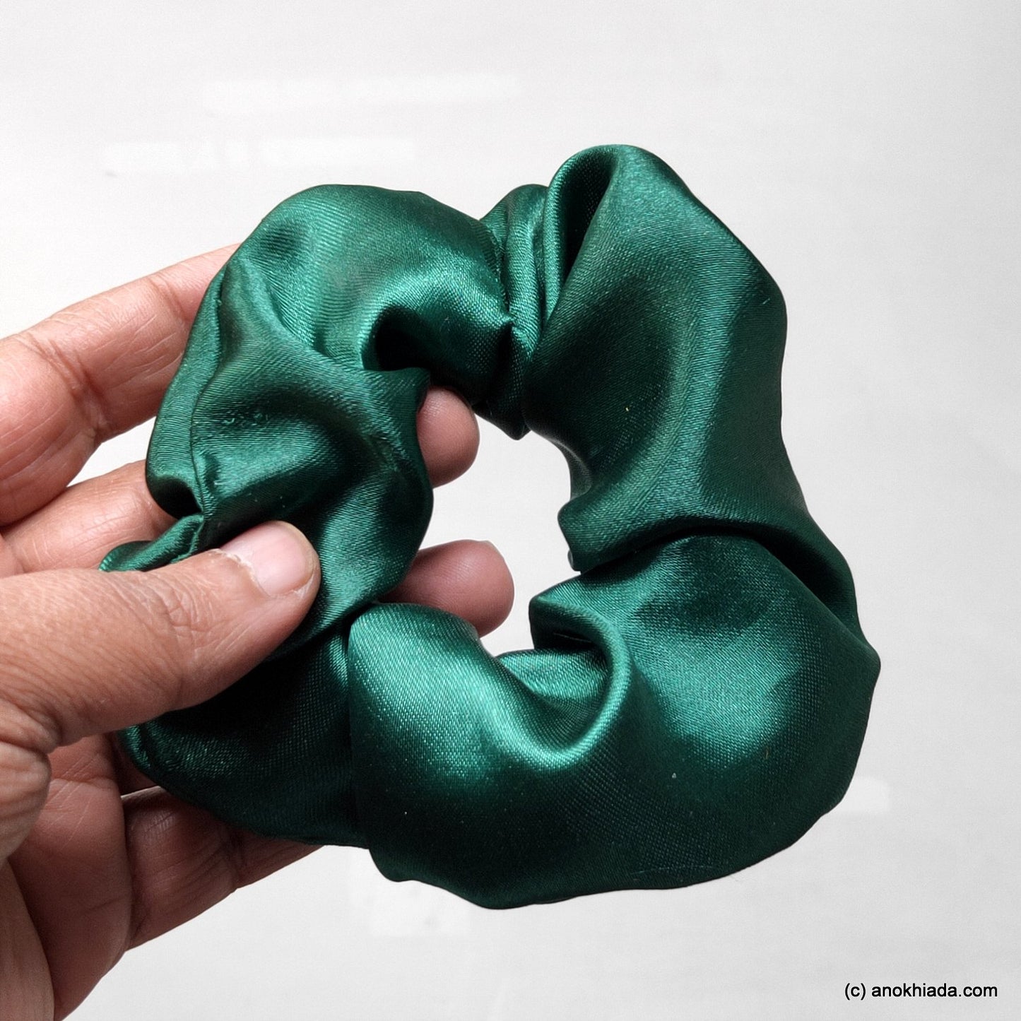 Anokhi Ada Handmade Satin Scrunchie for Girls and Women (15-178 Scrunchie)